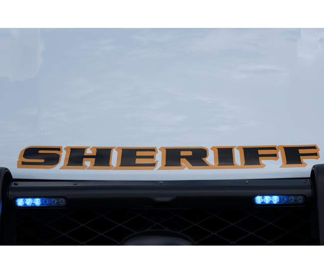 Front of a Sheriff's vehicle